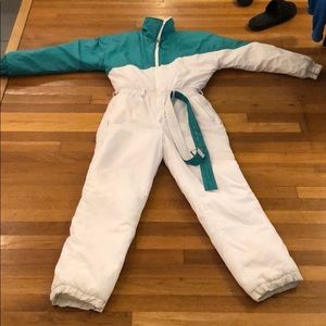 Vintage 80S Ski One Piece - White